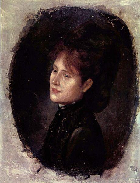 Nicolae Grigorescu Portrat der Frau Alexianu